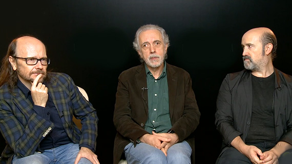 Santiago Segura, Fernando Trueba y Javier Cámara