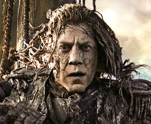 Javier Bardem, como Salazar, en la última "Piratas del Caribe"
