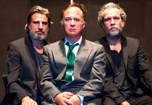 Los tres protagonistas de la nueva versión de "El rey""