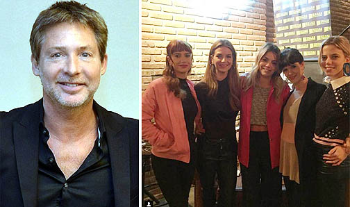 Adrián Suar y las protagonistas de su tira