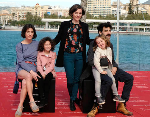 La directora y protagonistas de "Verano 1993"