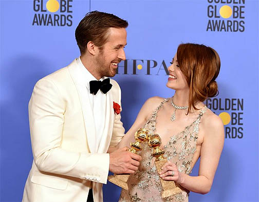 Ryan Gosling con Emma Stone