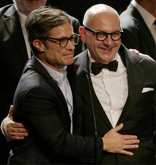 Gael García Bernal y Luis Gnecco (AP)