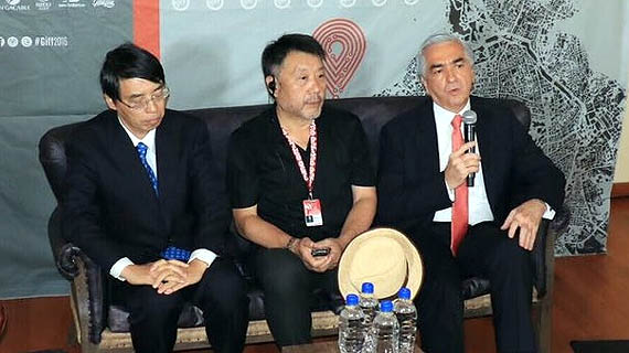 Harara y los embajadores de México y Japón