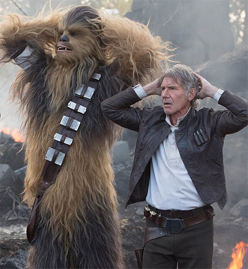 Harrison Ford en su último papel de Han Solo