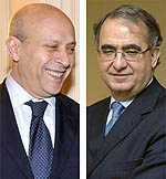 El ministro de Eduación y Cultura, José Antonio Wert y el presidente de la FAPAE, Pedro Pérez