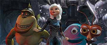 Escena de 'Monstruos contra alienígenas' Escena de 'Monstruos contra alienígenas'