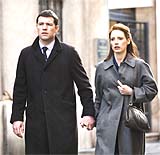 Worthington y Chastain, en 'The debt' Worthington y Chastain, en 'The debt'