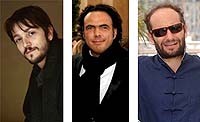 Diego Luna, Alejandro González Iñárritu y Carlos Reygadas Diego Luna, Alejandro González Iñárritu y Carlos Reygadas