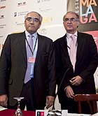 Gómez Fabra y Pérez, este lunes en Málaga (FCM) Gómez Fabra y Pérez, este lunes en Málaga (FCM)
